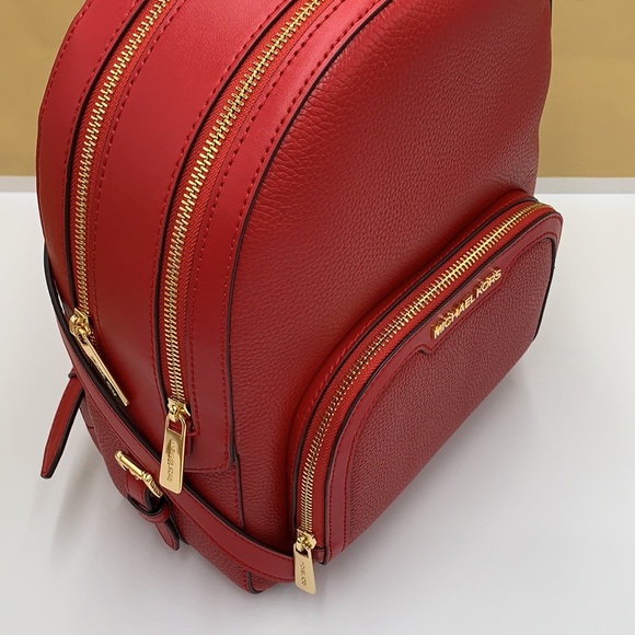 Michael Kors Jaycee Medium Pebbled Leather Backpack
Bright Red NWT - Picture 8 of 16